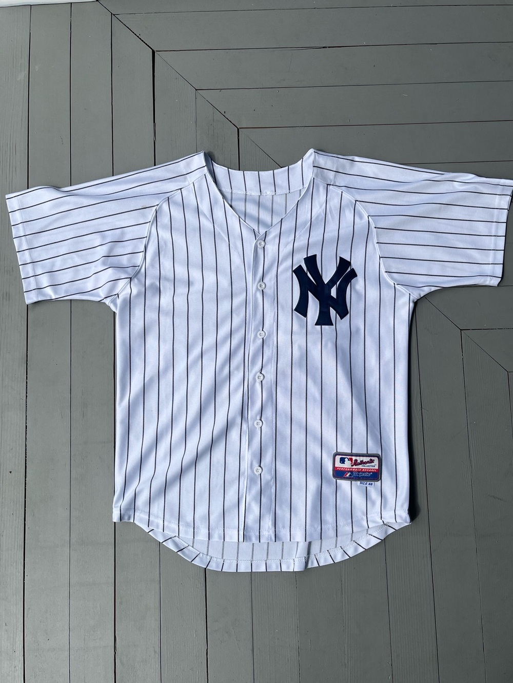 New York Yankees White Pinstripe Jersey